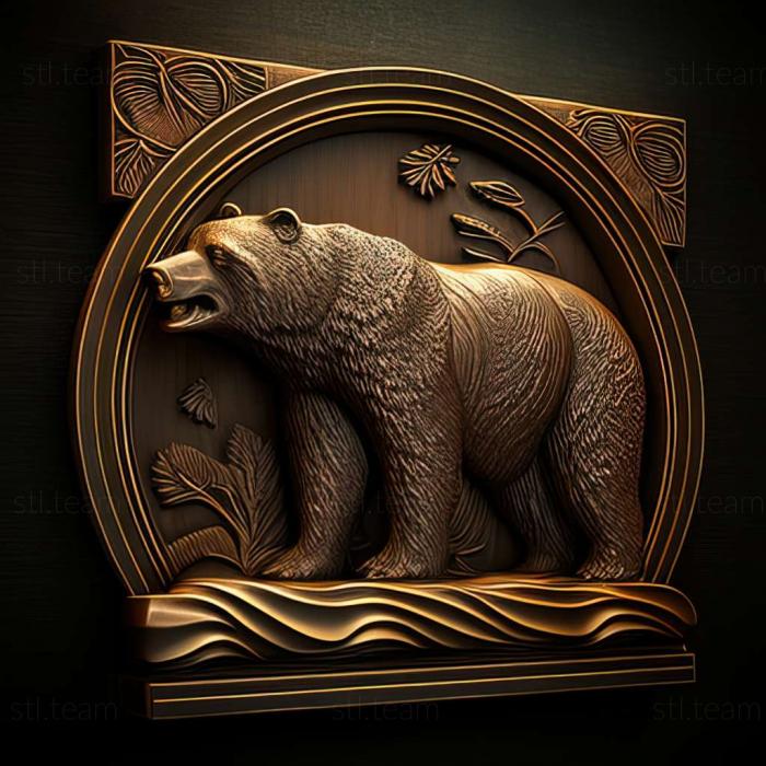 3D модель Виннипегский медведь знаменитое животное (STL)